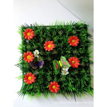 Kunstrasenteppich aus PE-Material mit Marienkäfern und Blumen